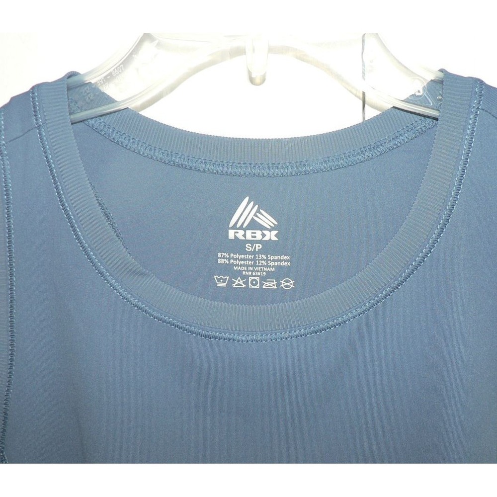 RBX Active Women's Quick Dry Sleeveless Racerback Workout Tank in Blue Small - Picture 5 of 9